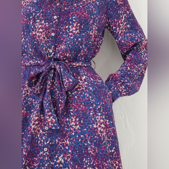 NWT - Fat Face Women's Charlie Layered Spot Shirt Dress - US 12/L - Picture 5 of 14